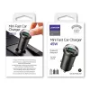 Joyroom mini 2xUSB aljzattal USB 45W 5A szivargyújtós autós töltő QC 3.0 AFC SCP szürke (C-A36) - 1. kép