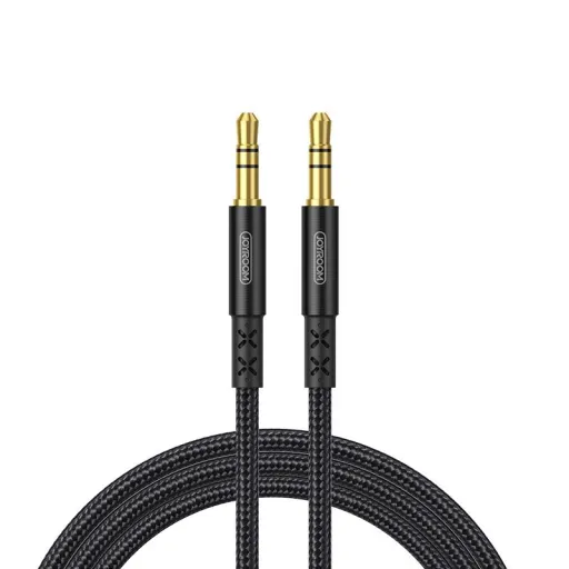 AUX 3.5mm mini jack audio kábel 1m fekete Joyroom (SY-10A1)