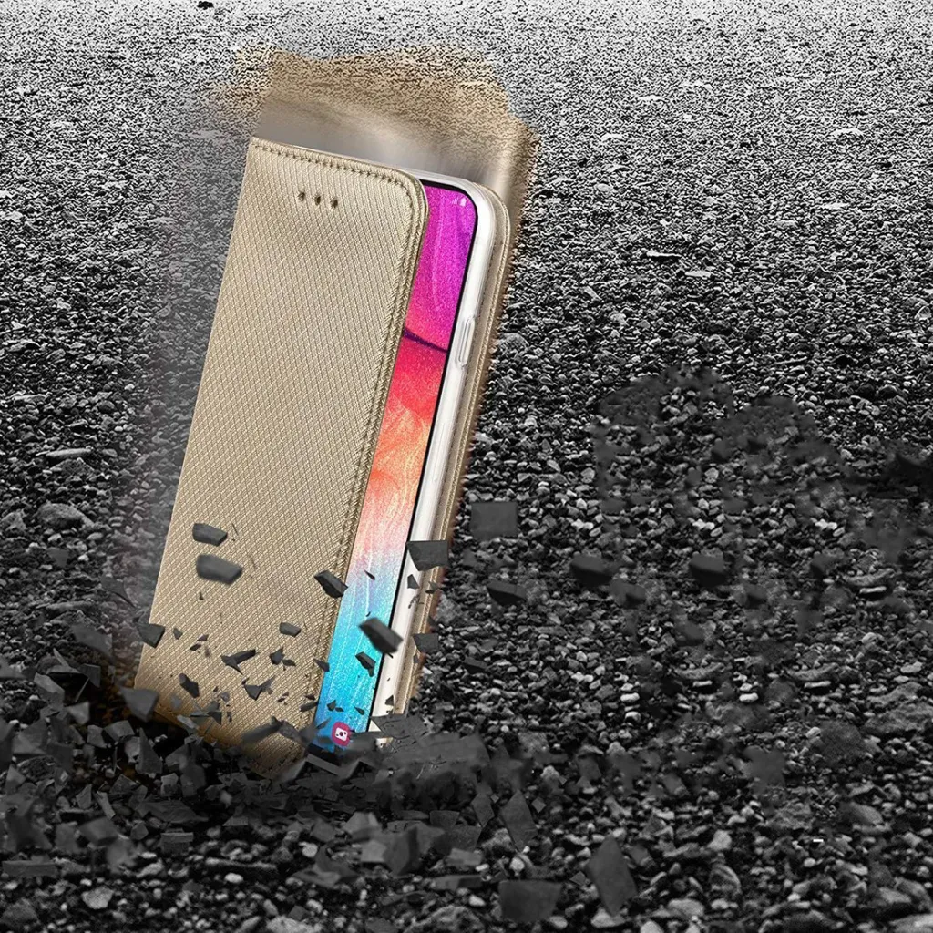 Mágneses fliptok MOTOROLA MOTO G8 arany - 7