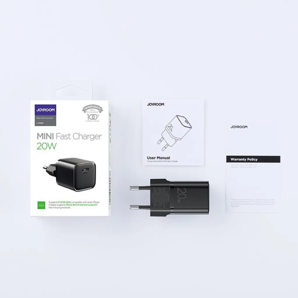 Joyroom L-p202 Hálózati Töltő Adapter Pd20w/qc3.0 Fekete - 11