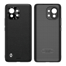 Xiaomi Mi 11 Baseus Alloy Leather tok kameravédelemmel fekete (WIXM11-01)