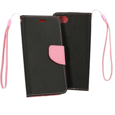 Fancy flip puzdro XIAOMI MI 10/MI 10 PRO čierna/ ružová Fancy flip puzdro XIAOMI MI 10/MI 10 PRO čierna/ ružová