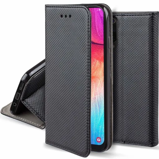 Mágneses fliptok HUAWEI P30 LITE fekete Mágneses fliptok HUAWEI P30 LITE fekete