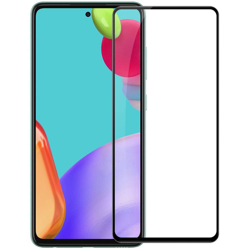 Samsung Galaxy A52 5D Full Glue kijelzővédő üvegfólia fekete