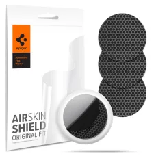 Spigen AirSkin Hydrogel Apple AirTag fólia 4 x 2 db szénszálmintás fekete (AFL03161)
