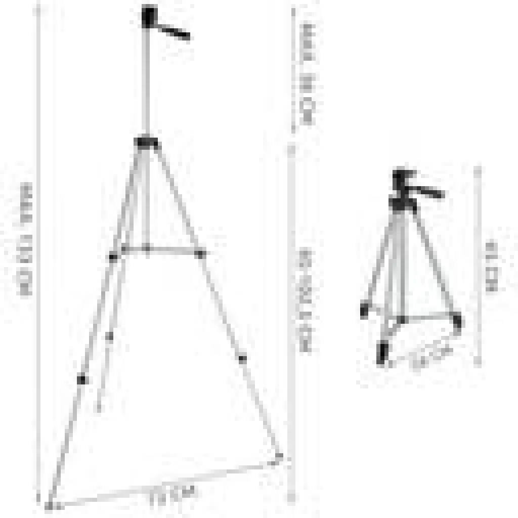 Tripod 133cm + Távirányító és telefontartó fekete - 3