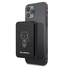 Karl Lagerfeld KLPBMSOIBK Powerbank 3000mAh MagSafe kompatibilis fekete