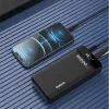 Dudao 2xUSB powerbank 30000mAh LED lámpával fekete (K8s+) - 1. kép