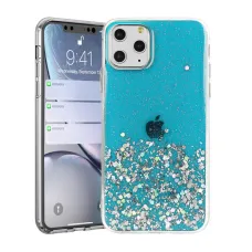Samsung Galaxy A52 4G/5G Brilliant Clear csillogó tok kék