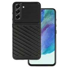 SAMSUNG S21 FE Thunder fokozott védelmet biztosító flexibilis TPU tok fekete