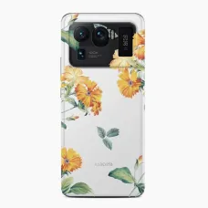 XIAOMI MI 11 ULTRA Casegadget žltý obal s kvetinovým vzorom XIAOMI MI 11 ULTRA Casegadget žltý obal s kvetinovým vzorom