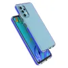Samsung Galaxy A32 4G átlátszó TPU tok színes kerettel sötét pink - 2. kép