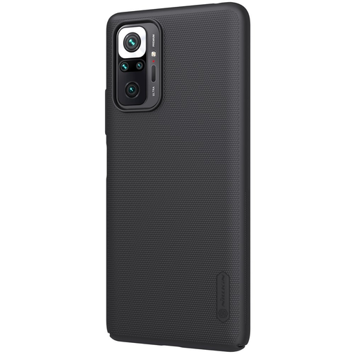 Xiaomi Redmi Note 10 Pro Nillkin Super Frosted tok + kihajtható támaszték fekete Xiaomi Redmi Note 10 Pro Nillkin Super Frosted tok + kihajtható támaszték fekete