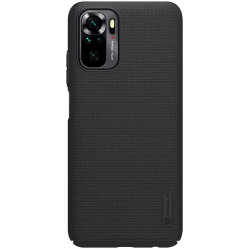 Xiaomi Redmi Note 10 / Redmi Note 10S Super Frosted tok + kihajtható támaszték fekete Xiaomi Redmi Note 10 / Redmi Note 10S Super Frosted tok + kihajtható támaszték fekete