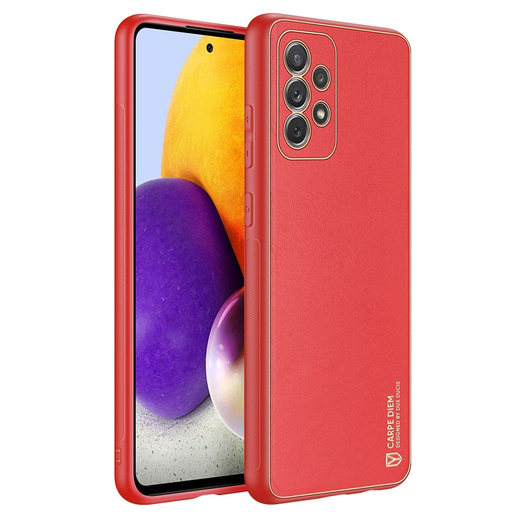 Samsung A72 4G Dux Ducis Yolo Elegáns Tok TPU és PU anyagból készülékhez piros Samsung A72 4G Dux Ducis Yolo Elegáns Tok TPU és PU anyagból készülékhez piros
