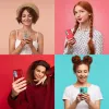 Samsung A72 4G Mercury Jelly szilikon tok rózsaszín - 3. kép