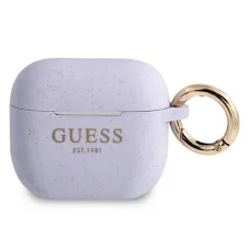 Guess GUA3SGGEU Silicone Glitter AirPods 3 tok lila