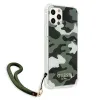 iPhone 12 Pro Max Guess GUHCP12LKSARKA Camo tok pánttal terepmintás khaki - 0. kép