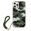 iPhone 12 Pro Max Guess GUHCP12LKSARKA Camo tok pánttal terepmintás khaki - 2. kép