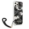 iPhone 12 Pro Max Guess GUHCP12LKSARBK Camo tok pánttal terepmintás fekete - 0. kép