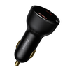 Baseus Supreme 100W Univerzális autós szivargyújtós töltő USB-A és USB Type-C aljzattal QC PD 3.0 5A + Type-C kábel (TZCCZX-01) - 2. kép