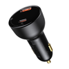 Baseus Supreme 100W Univerzális autós szivargyújtós töltő USB-A és USB Type-C aljzattal QC PD 3.0 5A + Type-C kábel (TZCCZX-01) - 3. kép