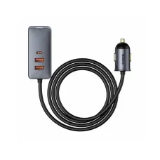 Baseus Share Univerzális szivargyújtós autós töltő 2xUSB + 2xTYPE C - QC PD 3.0 120W aljzattal (CCBT-A0G)