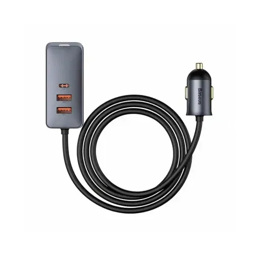 Baseus Share Univerzális szivargyújtós autós töltő 2xUSB + 2xTYPE C - QC PD 3.0 120W aljzattal (CCBT-A0G)