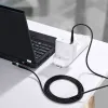 Baseus Zinc Mágneses kábel USB Type-C - Lenovo 7,9x5,5mm 100W 2m fekete (CATXC-Y01) - 2. kép