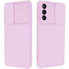 Samsung S21 Nexeri Szilikon tok kameralencse védővel lila