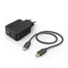 Hama Qualcomm® Quick Charge ™ hálózati töltő USB Type-C aljzattal PD 18W + Type-C kábel 1.5m fekete - 1. kép