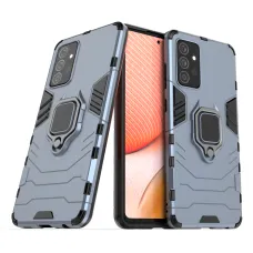 Samsung Galaxy A72 4G Ring Armor Case Kickstand telefontok kék