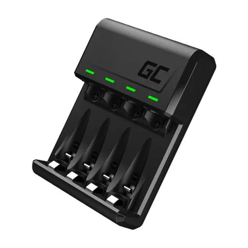 Green Cell GC VitalCharger Ni-MH AA és AAA akkumulátortöltő Micro USB és USB-C porttal