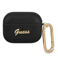 Guess GUAPSASMK 4G Saffiano AirPods Pro 1/2 tok fekete