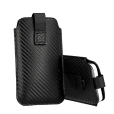 Vennus carbon belebújtatós telefontok Lg K41s/k51s/sam S20 Ultra/xiaomi Redmi Note 9s/note 9 Pro fekete - Size 19