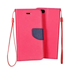 iPhone 12/ 12 Pro Fancy fliptok fekete/ pink