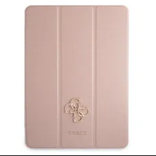 Guess Saffiano 4G Big Metal Logo tok iPad Pro 11'' 2021 (rózsaszín)