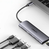 Ugreen 6w1 HUB adapter USB Type C - 2x USB 3.0 Gen 1 / USB Type-C PD 100 W / HDMI 4K / SD és micro SD (TF) kártyaolvasó szürke (CM195 70411) - 1. kép