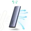 Ugreen Külső SSD drive M.2 ház, tok USB 3.2 Gen 2 (SuperSpeed USB 10Gbps) + USB Type-C kábel 0.5m szürke (CM400 10902) - 0. kép