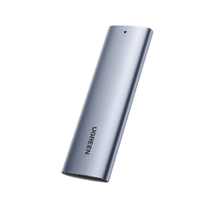 Ugreen Külső SSD drive M.2 ház, tok USB 3.2 Gen 2 (SuperSpeed USB 10Gbps) + USB Type-C kábel 0.5m szürke (CM400 10902)