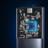 Ugreen Külső SSD drive M.2 ház, tok USB 3.2 Gen 2 (SuperSpeed USB 10Gbps) + USB Type-C kábel 0.5m szürke (CM400 10902) - 2. kép