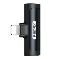 Remax SMOTH 2x Lightning audio adapter fekete