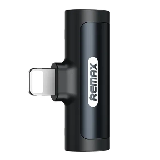 Remax SMOTH 2x Lightning audio adapter fekete