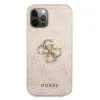 iPhone 12/ 12 Pro Guess GUHCP12M4GMGPI Big Metal Logo tok 4G pink - 0. kép