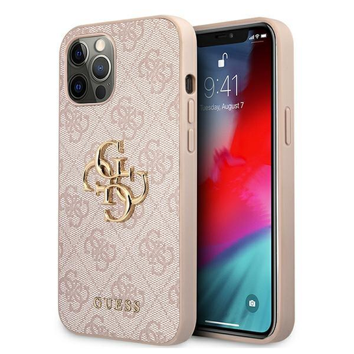 iPhone 12/ 12 Pro Guess GUHCP12M4GMGPI Big Metal Logo tok 4G pink iPhone 12/ 12 Pro Guess GUHCP12M4GMGPI Big Metal Logo tok 4G pink