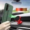 Samsung S21 Wozinsky Kickstand flexibilis szilikon tok citromsárga - 1. kép