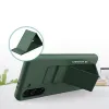 Samsung S21 Wozinsky Kickstand flexibilis szilikon tok citromsárga - 2. kép
