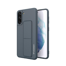 Samsung S21+ Plus Wozinsky Kickstand flexibilis szilikon tok sötétkék