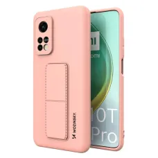 Xiaomi Mi 10T Pro / Mi 10T Wozinsky Kickstand flexibilný silikónový obal ružový Xiaomi Mi 10T Pro / Mi 10T Wozinsky Kickstand flexibilný silikónový obal ružový