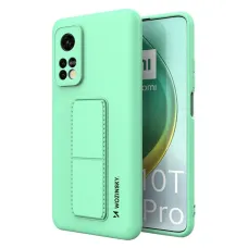 Xiaomi Mi 10T Pro / Mi 10T Wozinsky Kickstand flexibilis szilikon tok menta